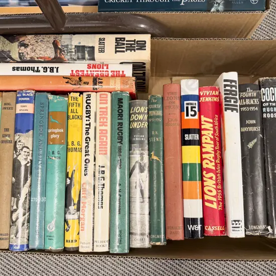 Box of Assorted Books - Rugby Interest