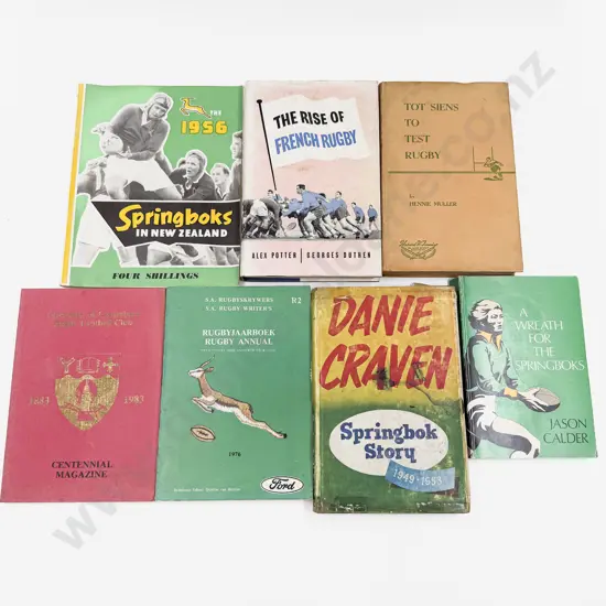 Seven Vintage Volumes Relating to Rugby