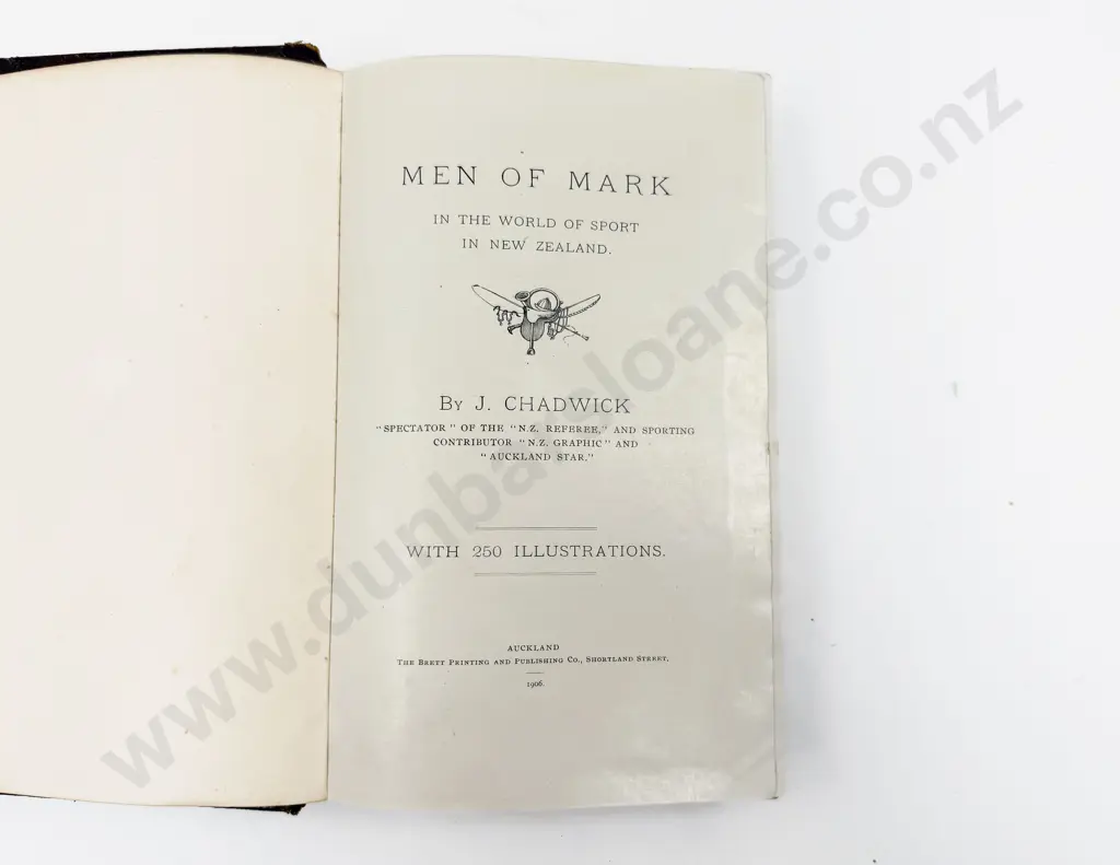 Men of Mark in the World of Sport in NZ 1906 Image 1++