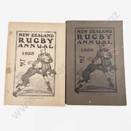 NZ Rugby Annual Editions 1924 & 1925