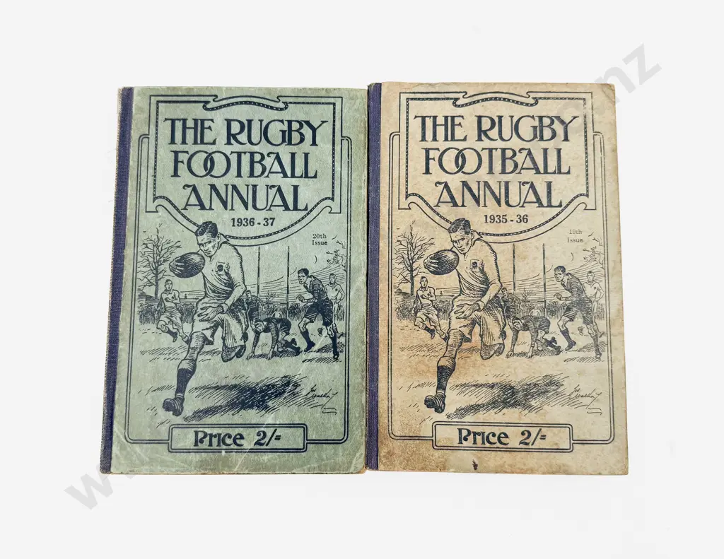 The Rugby Football Annual Editions 1935-36 & 1936-37 Image 1++