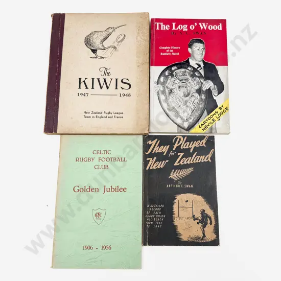 Four Vintage NZ Rugby Related Volumes