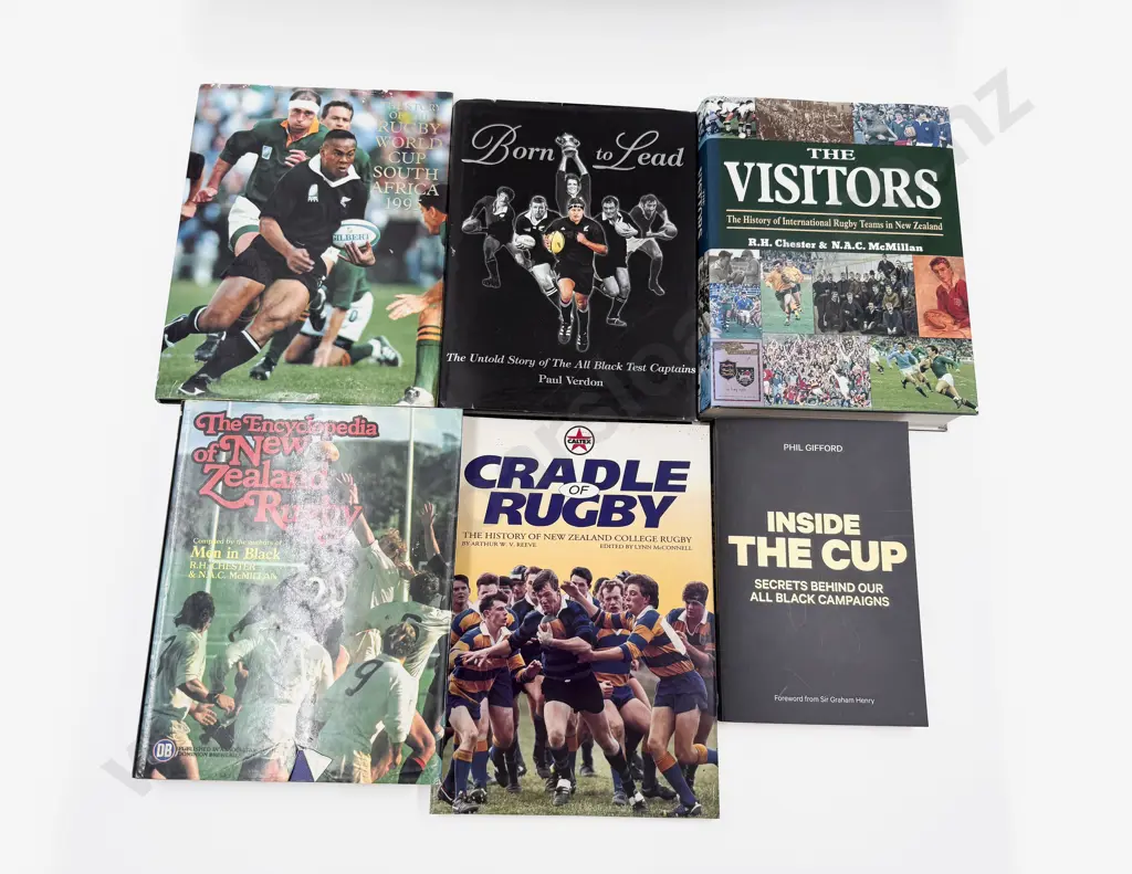 Six Volumes Relating to NZ Rugby Image 1++