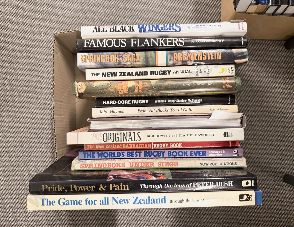 Box Assorted Books - Rugby Interest Image 1++