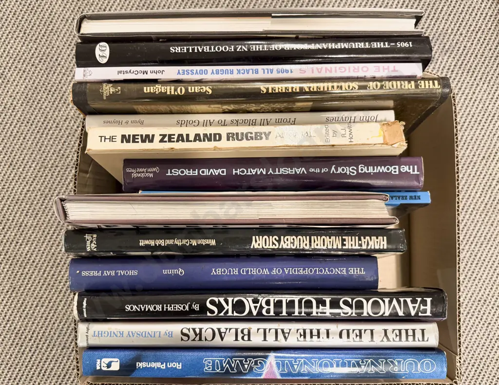 Box Assorted Books - Rugby Interest Image 1++