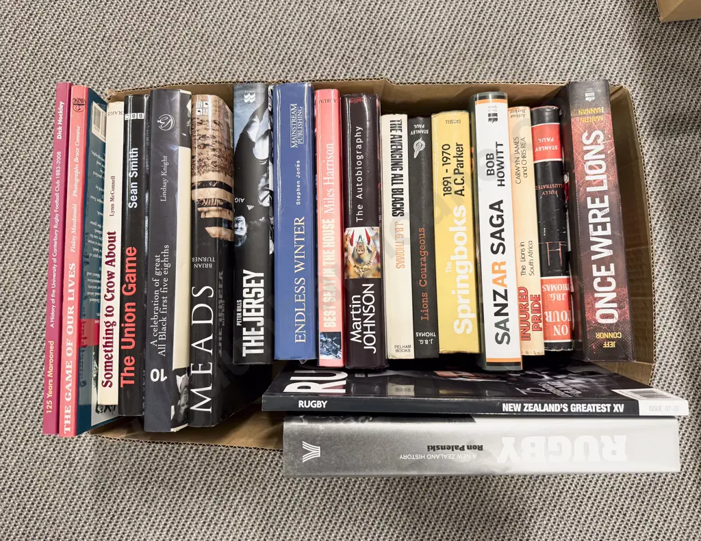Box Assorted Books - Rugby Interest Image 1++