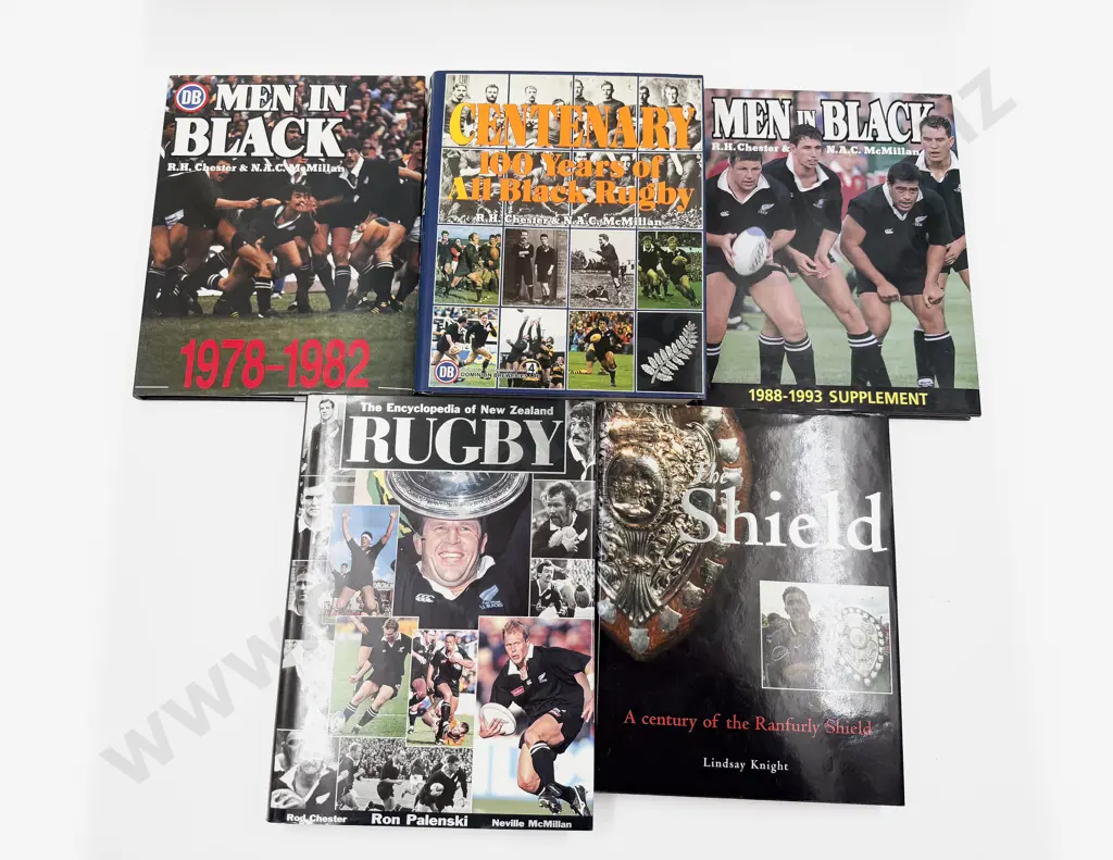 Five Volumes Relating to NZ Rugby Image 1++