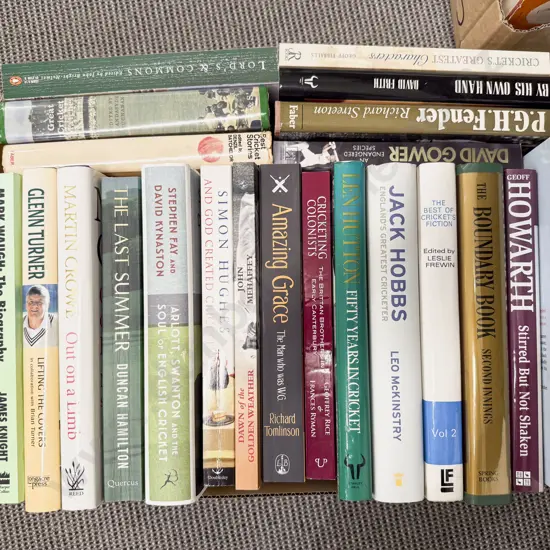Box of Assorted Books -  Cricket Interest