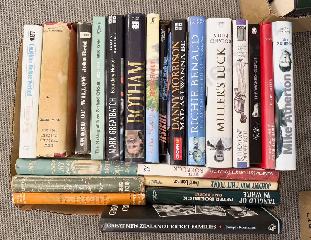Box of Assorted Books -  Cricket Interest Image 1++