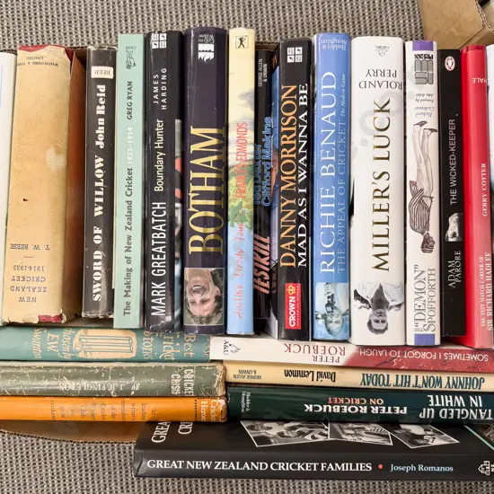 Box of Assorted Books -  Cricket Interest