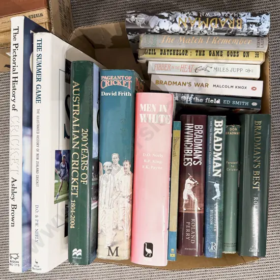 Box of Assorted Books -  Cricket Interest