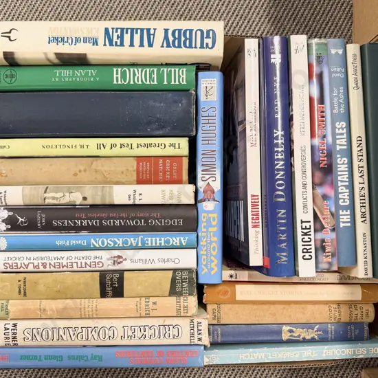 Box of Assorted Books - Cricket Interest
