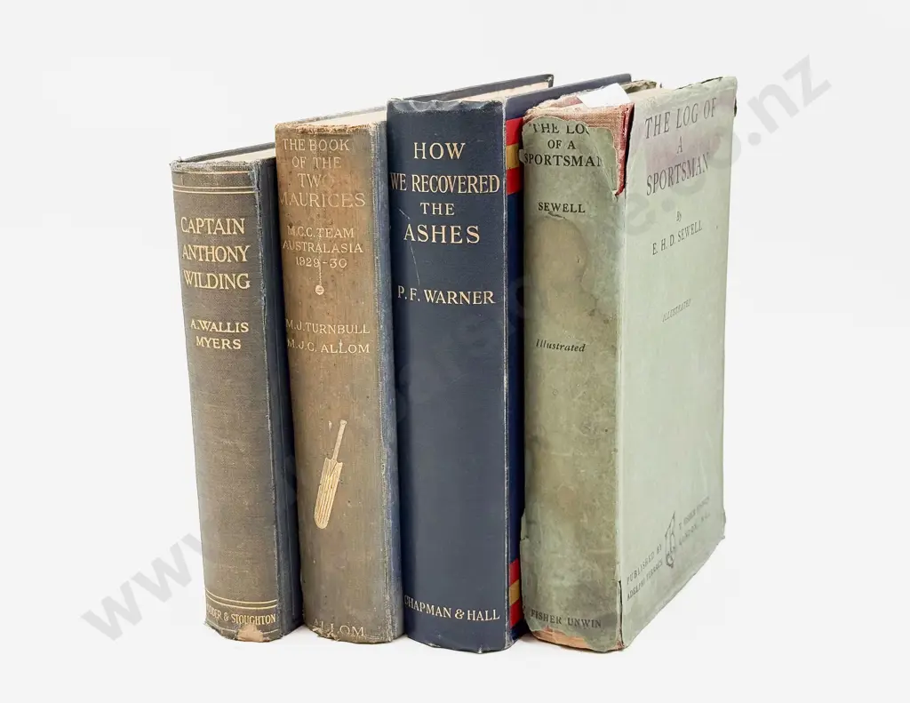 Four Vintage Volumes Relating to Cricket Image 1++