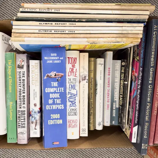 Box of Assorted Books - Olympic Games Interest