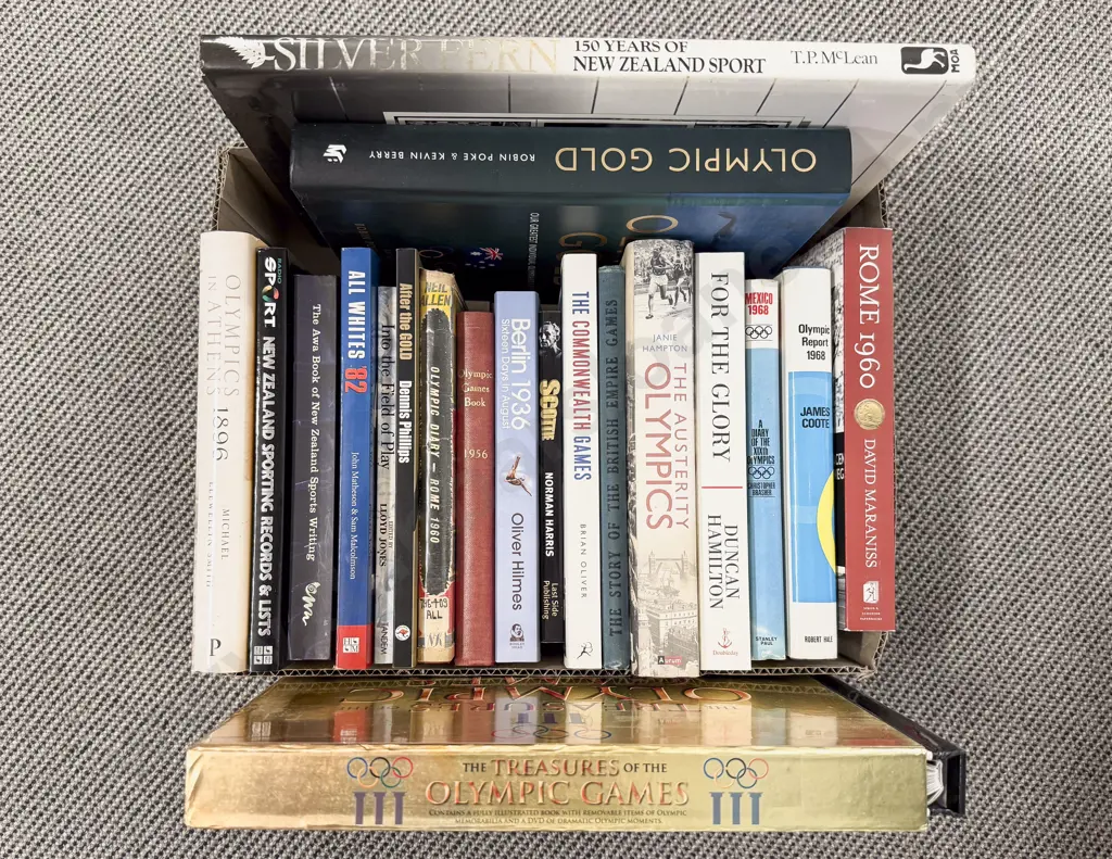Box of Assorted Books - Olympic Games Interest Image 1++