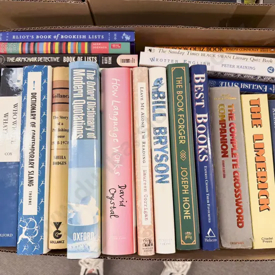 Box of Assorted Books Relating to Literature