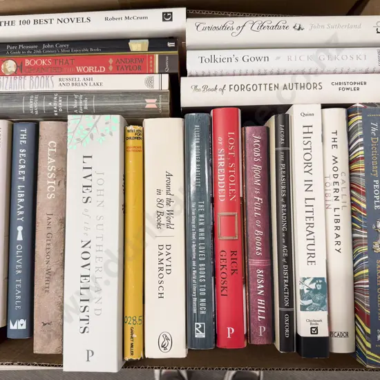 Box of Assorted Books Relating to Literature