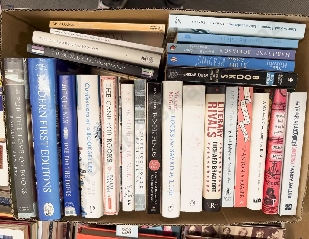Box of Assorted Books Relating to Literature Image 1++