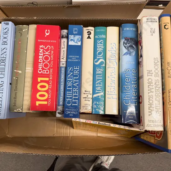 Box of Assorted Books Relating to Literature