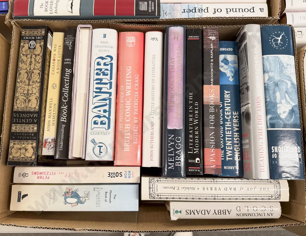 Box of Assorted Books Relating to Literature Image 1++