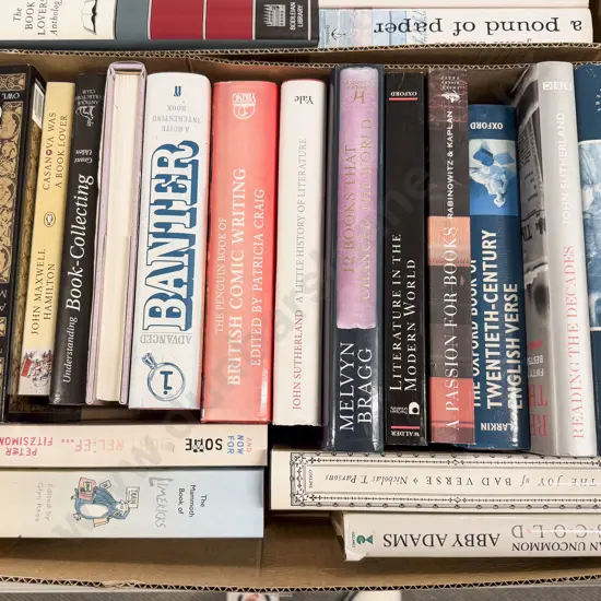 Box of Assorted Books Relating to Literature