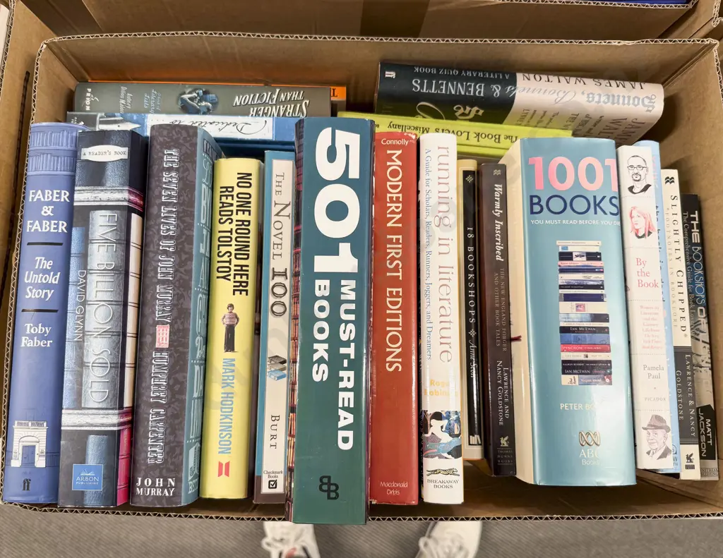 Box of Assorted Books Relating to Literature Image 1++