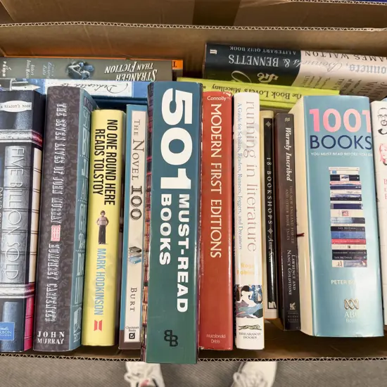 Box of Assorted Books Relating to Literature