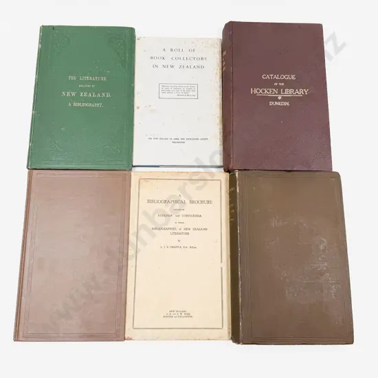 Six Vintage Volumes Relating to Book Collecting in NZ