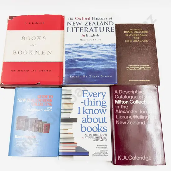 Six Volumes Relating to Books & Publishing in NZ