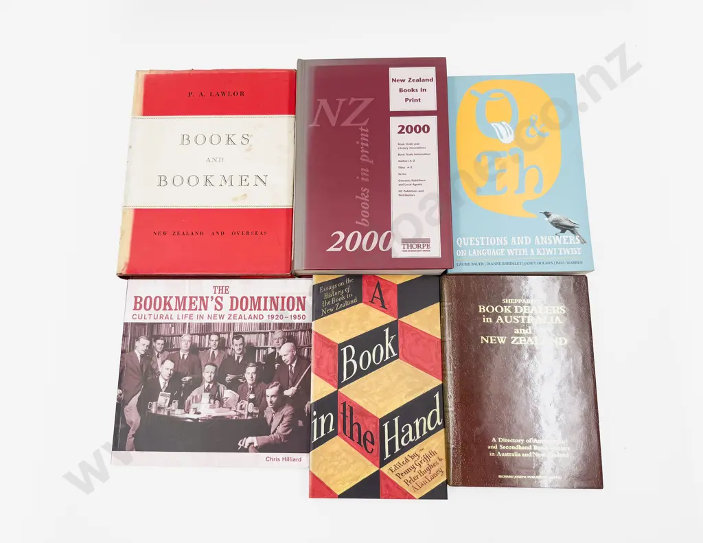 Six Volumes Relating to Books & Publishing in NZ Image 1++