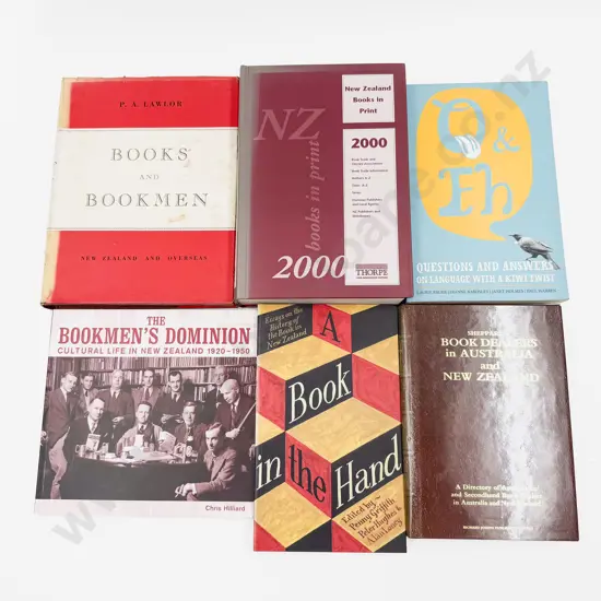 Six Volumes Relating to Books & Publishing in NZ
