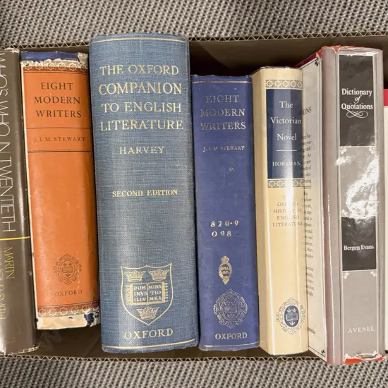 Box of Assorted Reference Volumes
