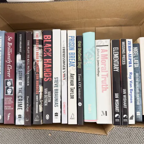 Box of Assorted Books Mainly NZ Authors