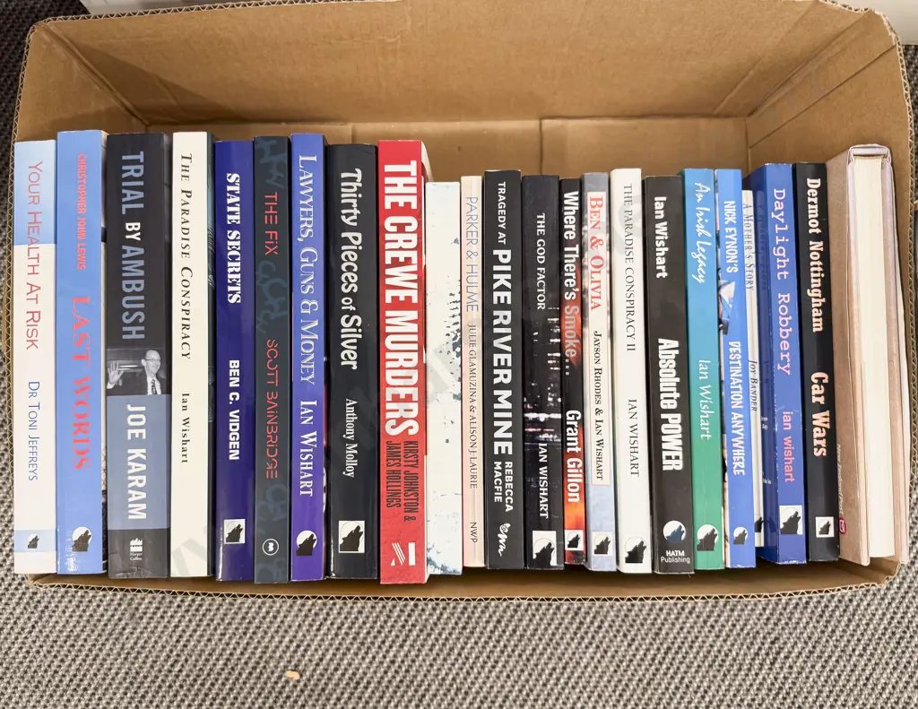 Box of Assorted Books Mainly NZ Authors Image 1++