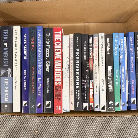 Box of Assorted Books Mainly NZ Authors