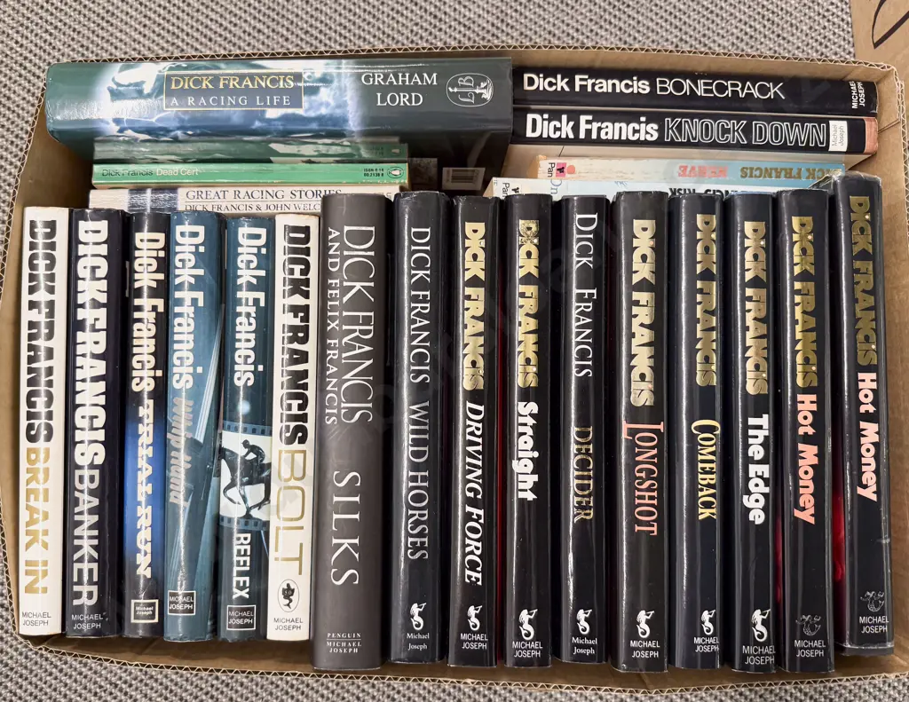 Box of Assorted Books by Dick Francis Image 1++