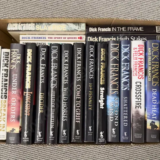 Box of Assorted Books by Dick Francis