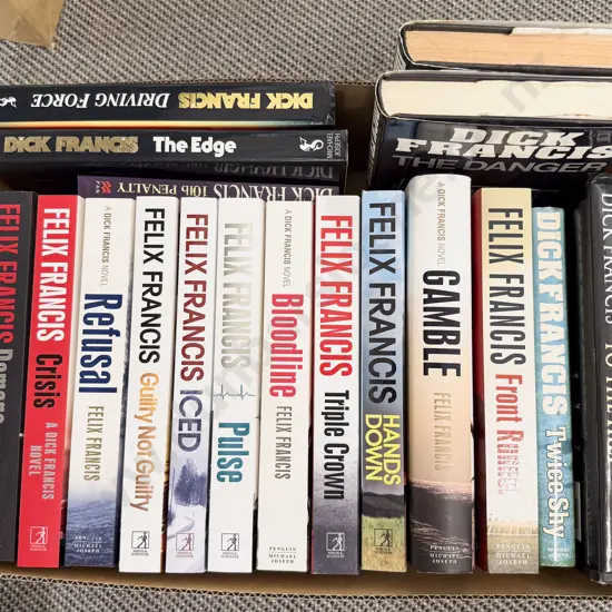 Box of Assorted Books by Dick & Felix Francis