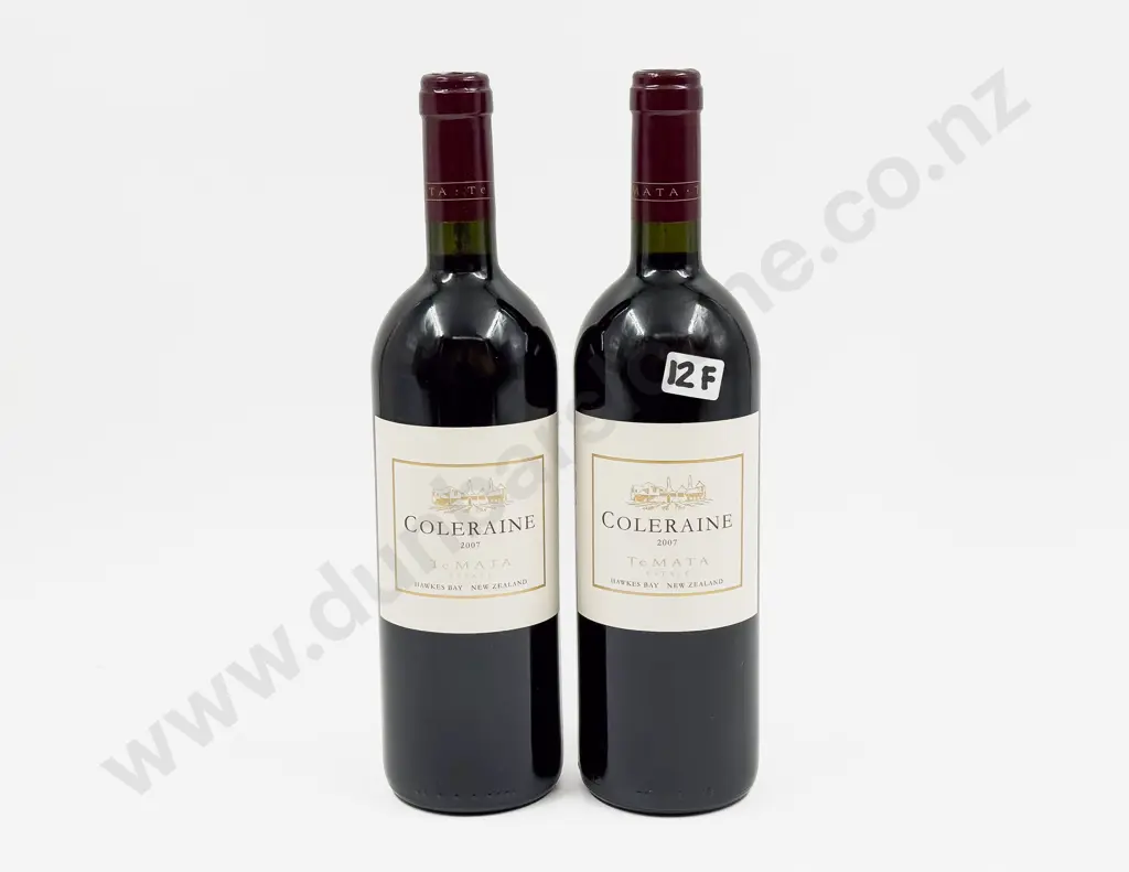 2 Bottles NZ 2007 Te Mata Coleraine Image 1++