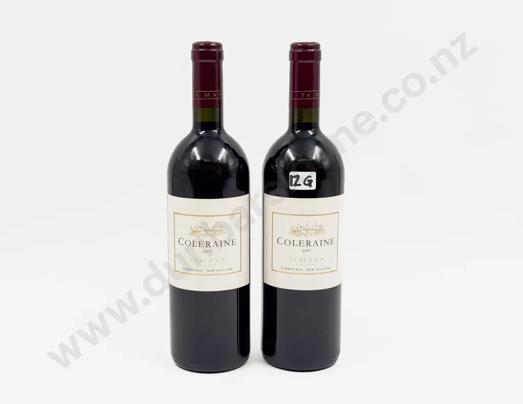 2 Bottles NZ 2007 Te Mata Coleraine Image 1++