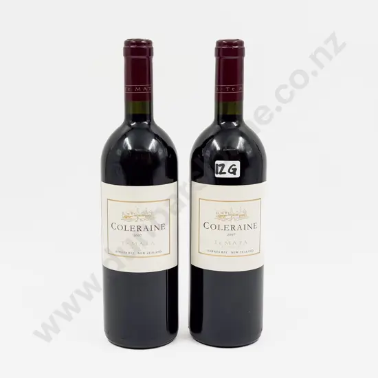 2 Bottles NZ 2007 Te Mata Coleraine
