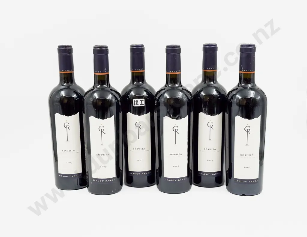 6 Bottles NZ 2007 Craggy Range Sophia Image 1++