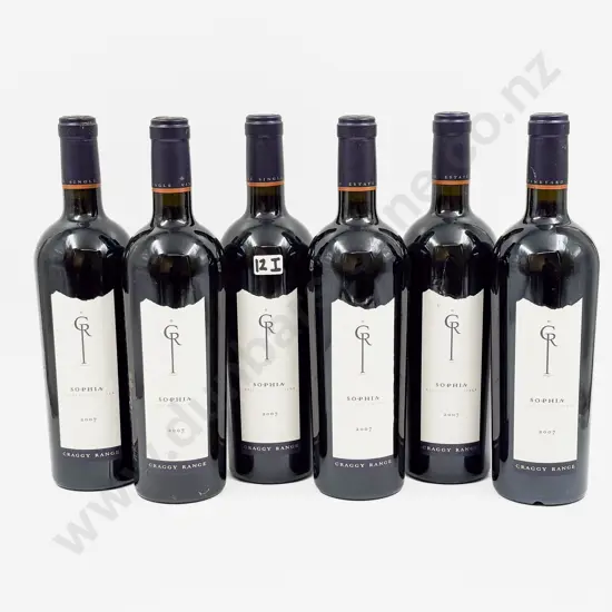 6 Bottles NZ 2007 Craggy Range Sophia
