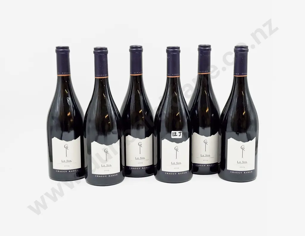 6 Bottles NZ 2009 Craggy Range Le Sol Image 1++