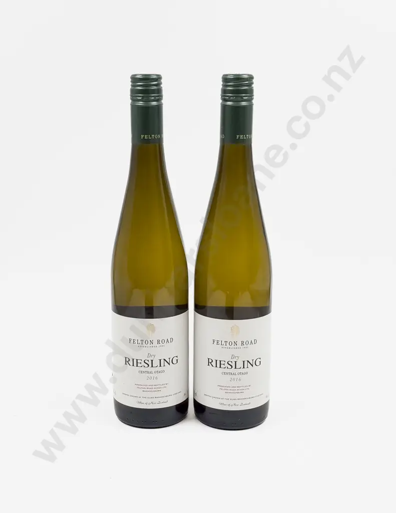 2 Bottles NZ 2016 Felton Road Central Otago Dry Riesling Image 1++
