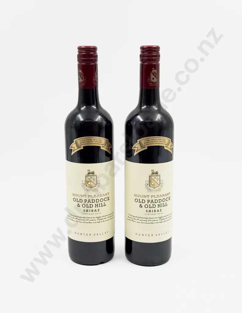 2 Bottles Aust 2014 Mount Pleasant Old Paddock & Old Hill Shiraz Image 1++