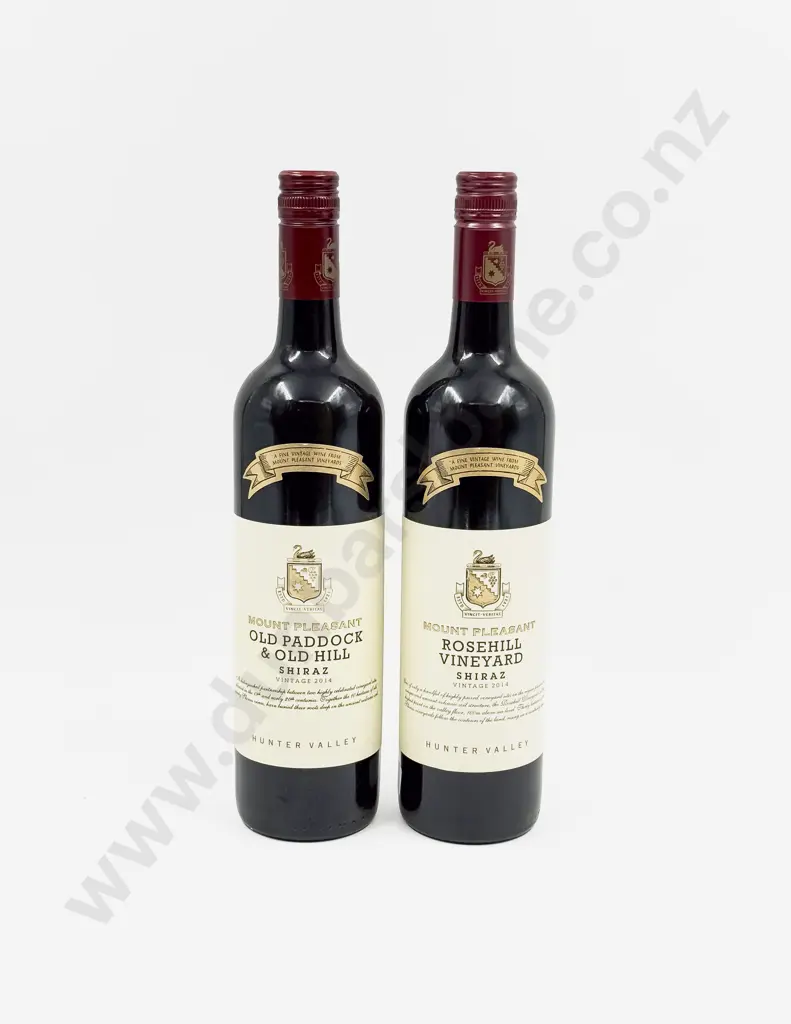 2 Bottles Aust 2014 Mount Pleasant Old Paddock & Old Hill Shiraz Image 1++