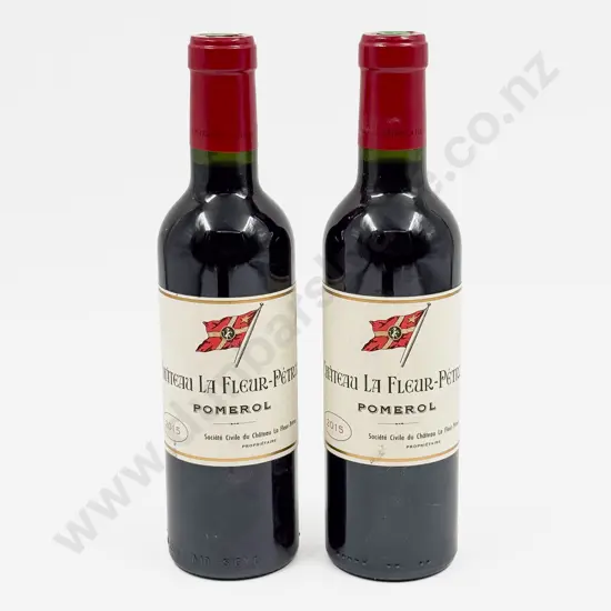 2 Bottles French 2015 Château La Fleur-Pétrus Pomerol 375ml