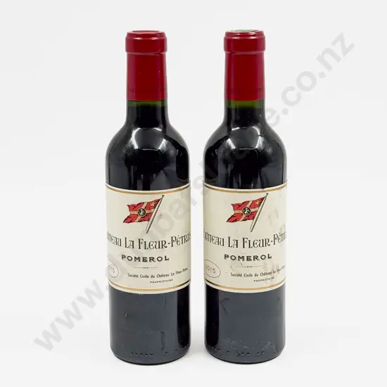2 Bottles French 2015 Château La Fleur-Pétrus Pomerol 375ml