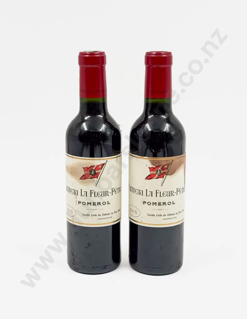 2 Bottles French 2015 Château La Fleur-Pétrus Pomerol 375ml Image 1++